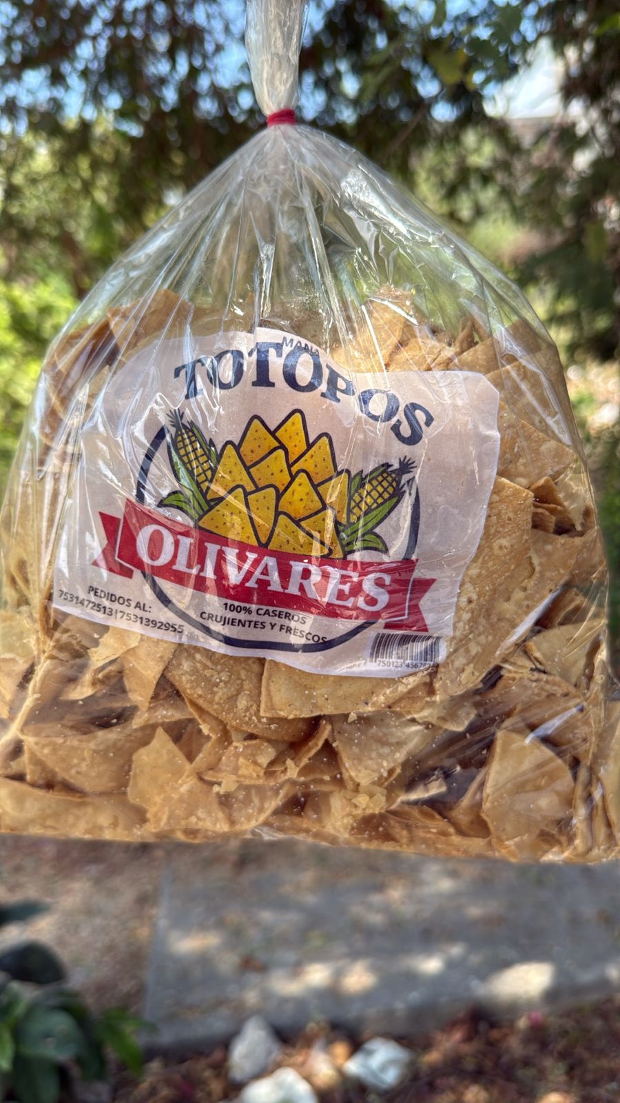 bolsa de totopos 1 kg